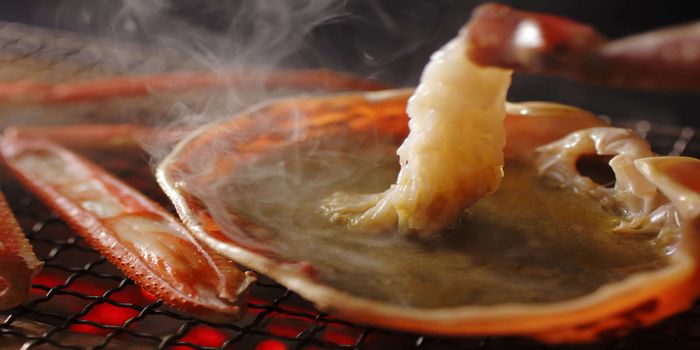 蟹みそと焼き蟹